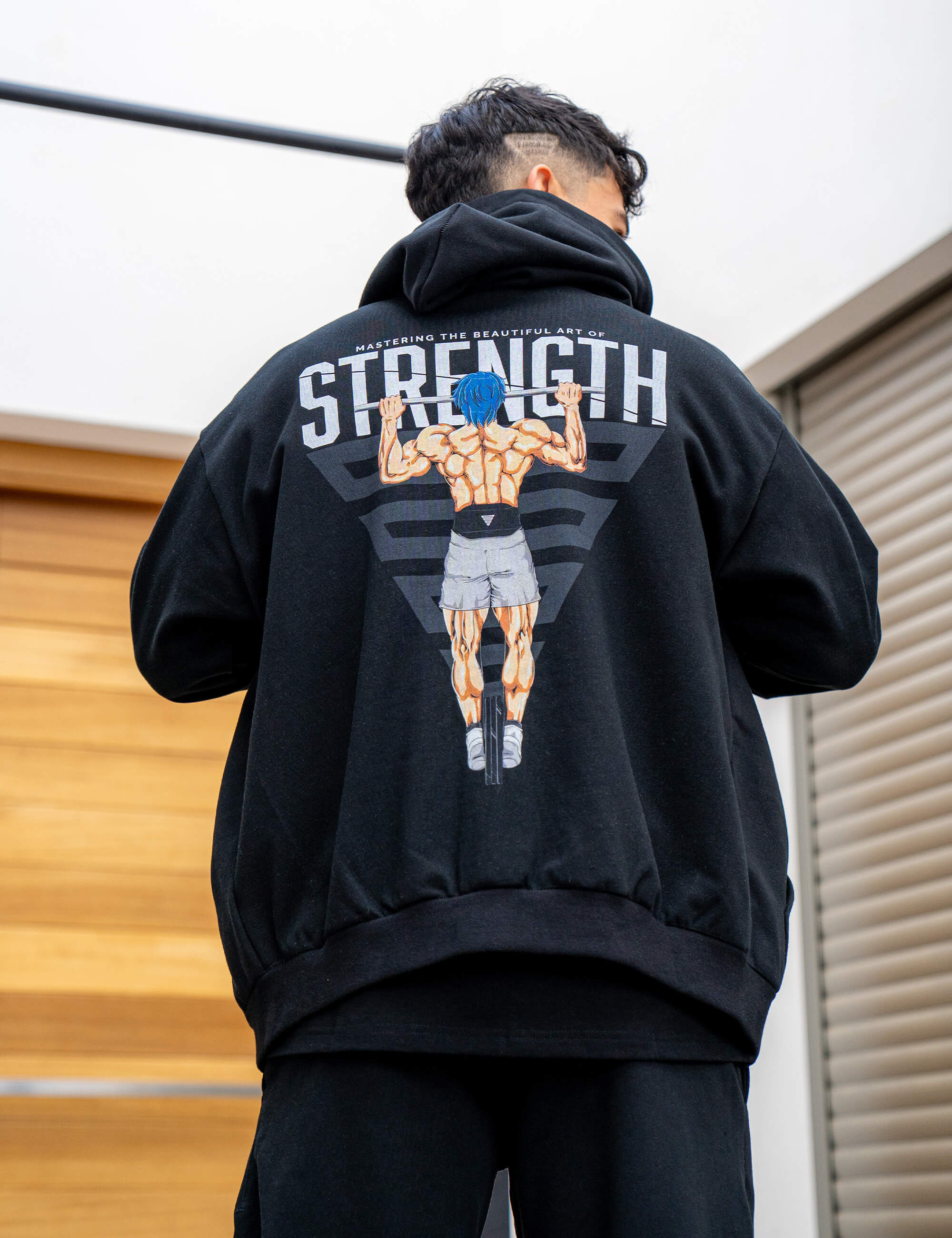 Anime Oversized Zip Jacket Strength - Image 4