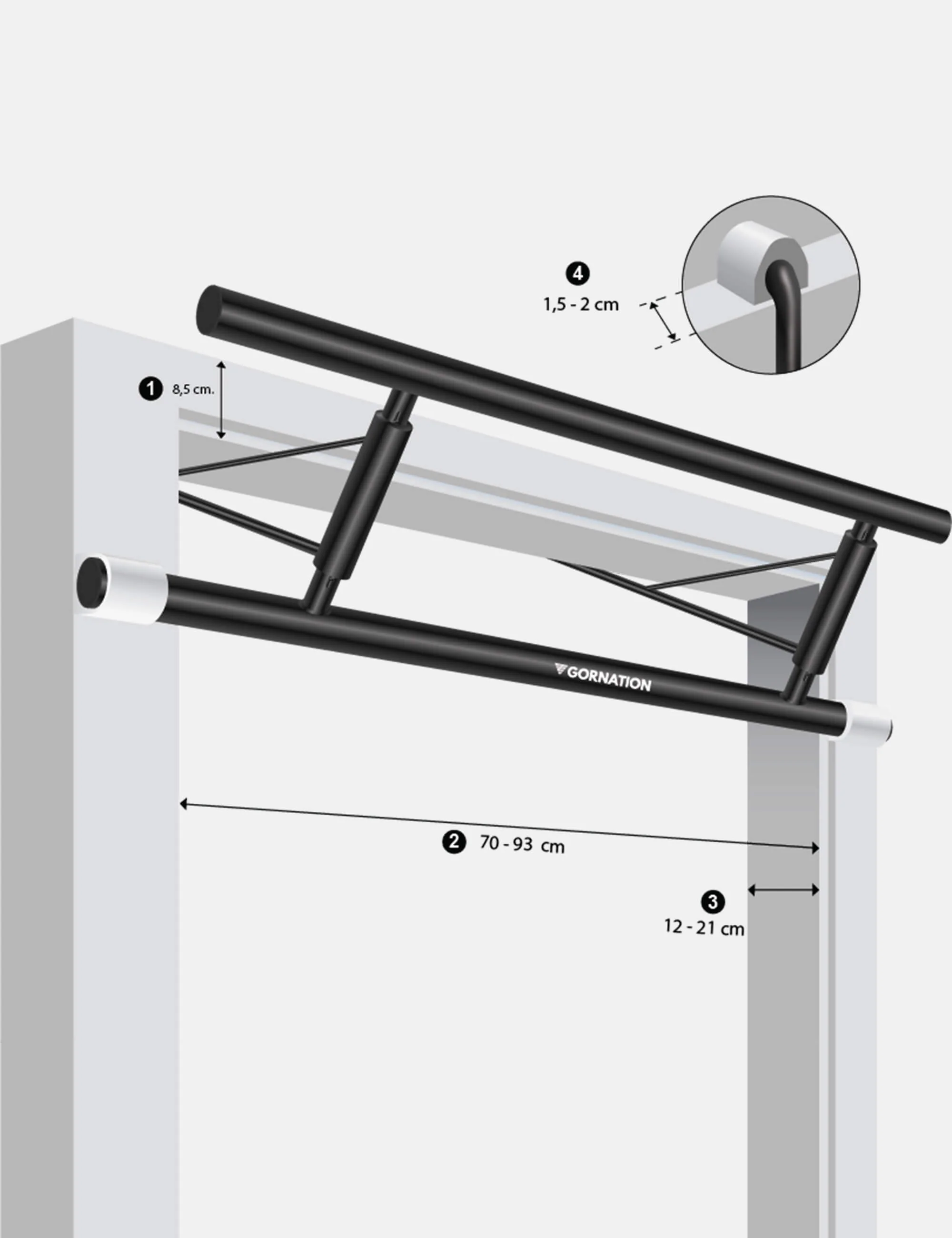 Door Pull Up Bar Hook-it - Image 2