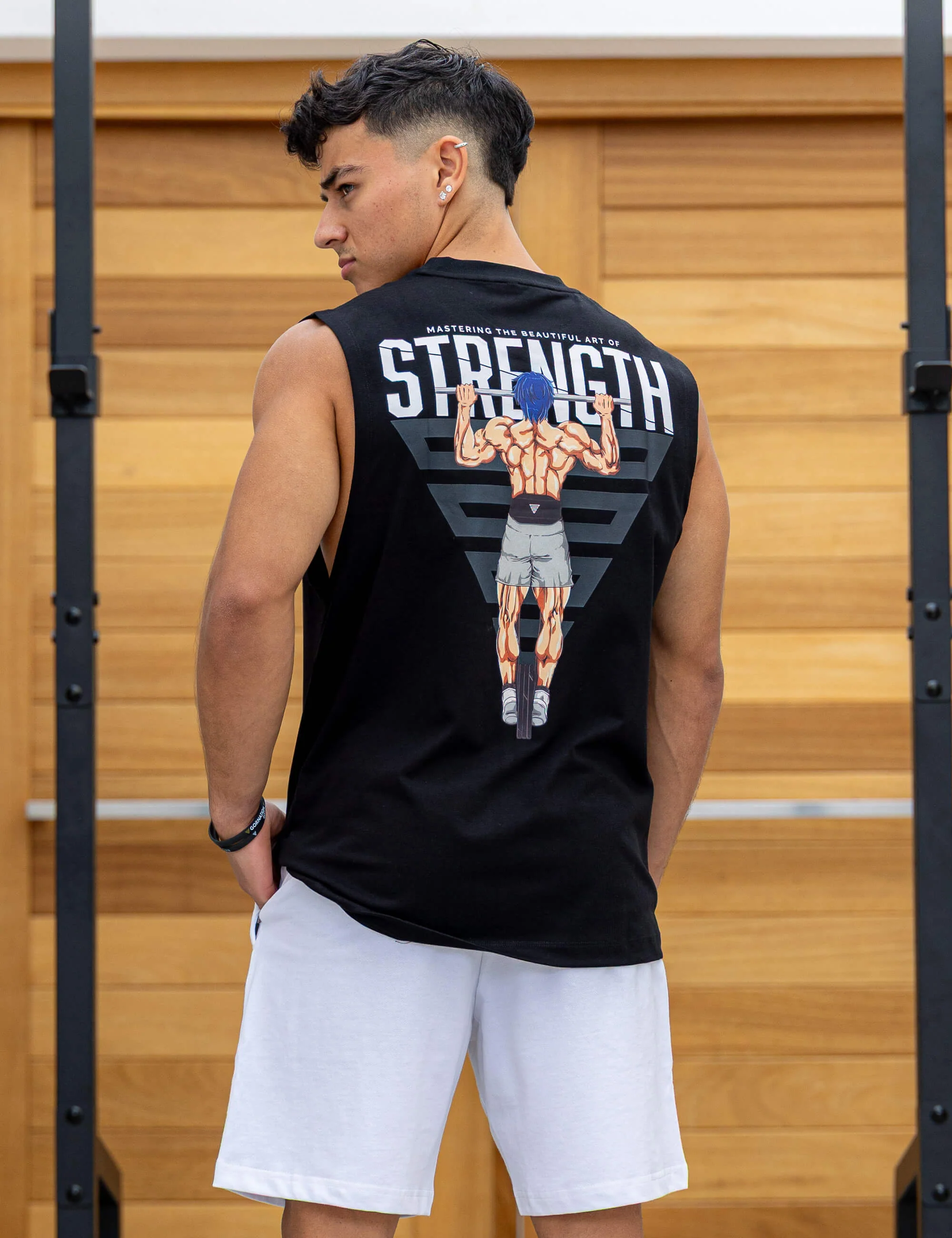 Anime Oversized Tank Top Strength - Image 27